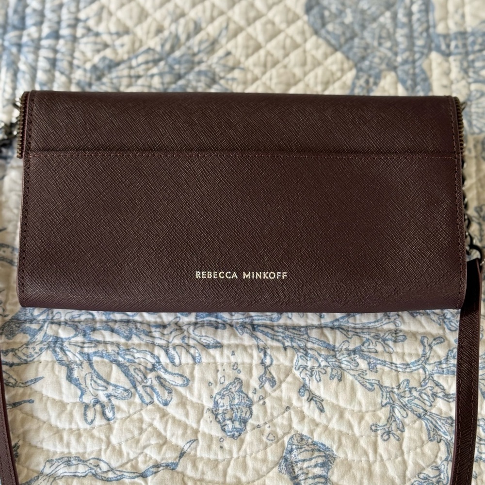 Rebecca Minkoff Deep Burgundy Crossbody with Chain Strap